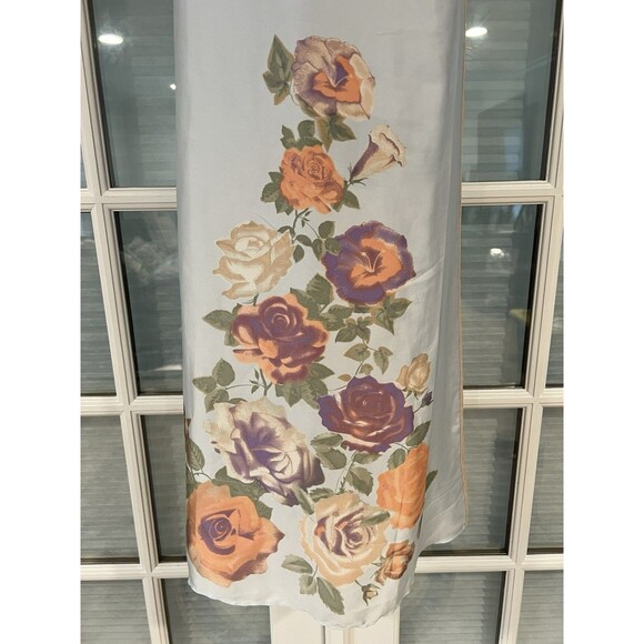 Free People Intimately Just Dreamy Maxi Slip Dress Sky Combo Airbrush Floral S - Picture 9 of 11